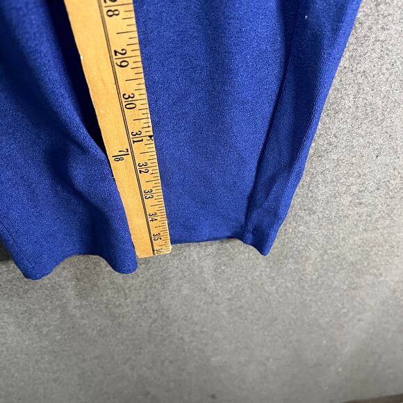 Candace Cameron Bure Terry Cloth Crop Beach Pant Clematis Blue Petite Medium - Picture 5 of 9